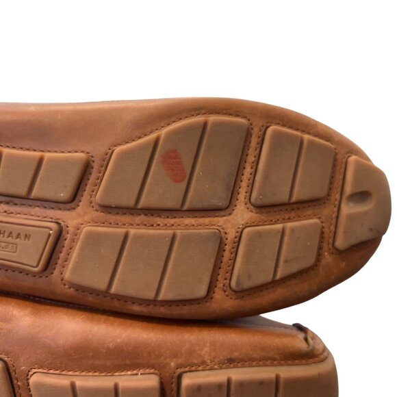 Cole Haan Brown Leather Horsebit Pinch Driving Loafer Shoes Mens Size 10 M